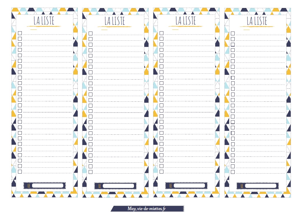 Menus de la semaine à imprimer - Plannings vierges PDF.