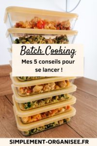 se lancer dans le batch cooking