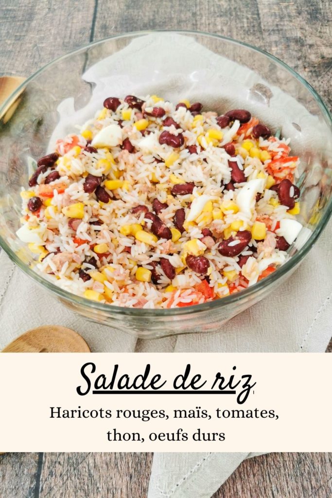 salade de riz aux haricots rouges