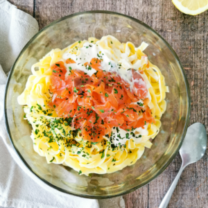 tagliatelles au saumon