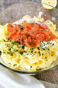 tagliatelles au saumon