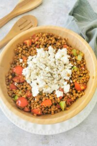 salade de lentilles d'été