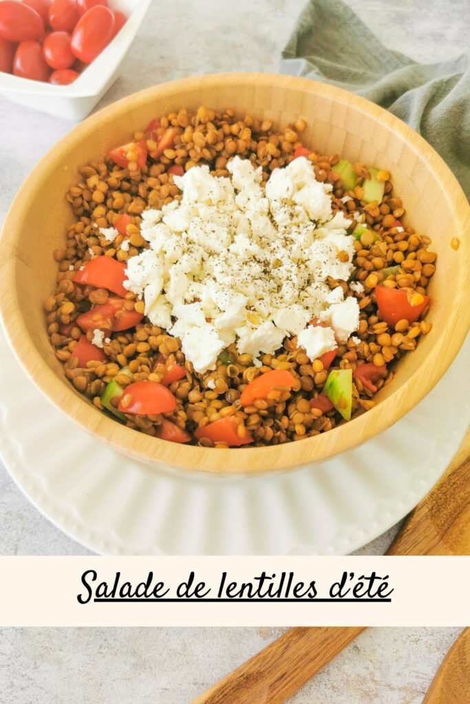 salade de lentilles d'été