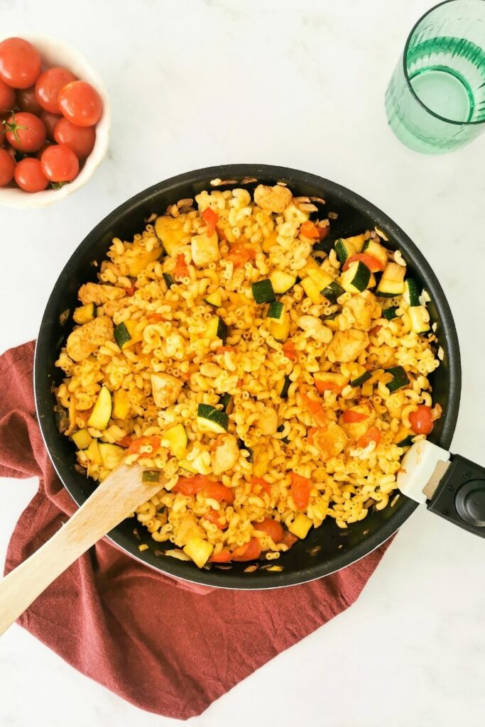 coquillettes aux tomates cerises