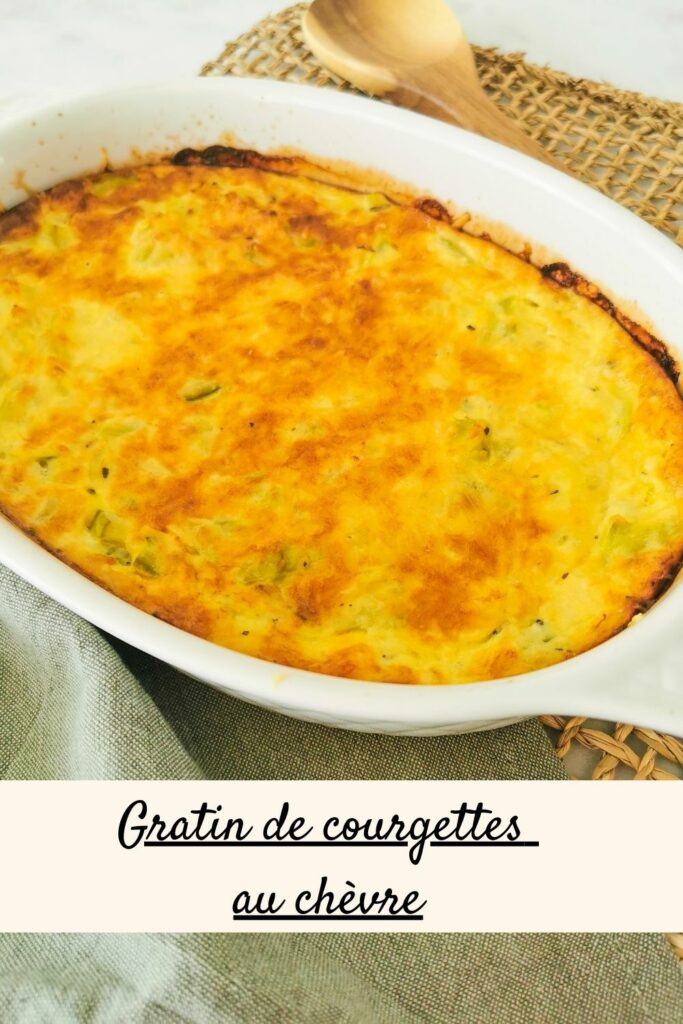 gratin de courgettes au chèvre