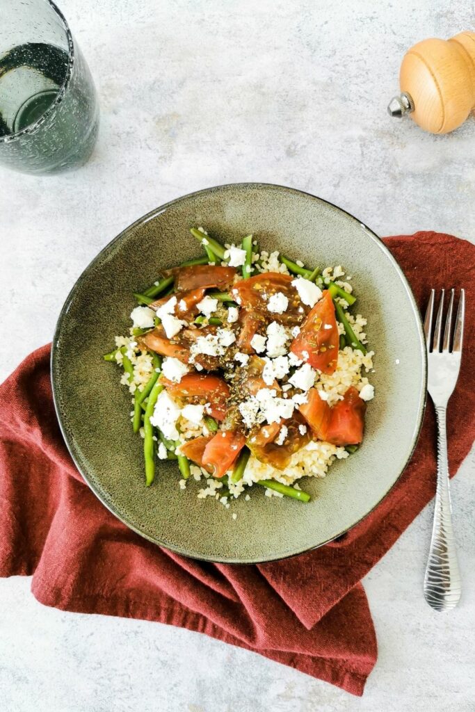 salade de boulgour et haricots verts