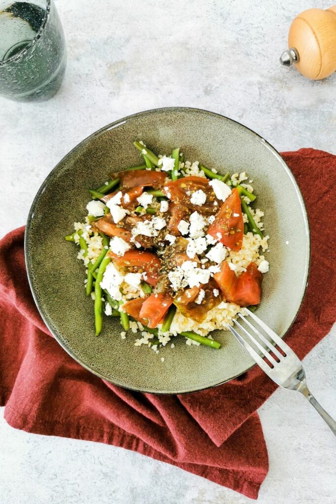 salade de boulgour et haricots verts