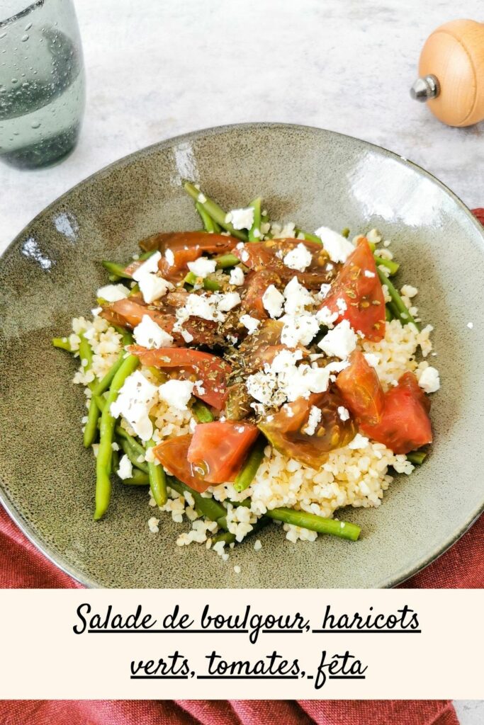 salade de boulgour et haricots verts