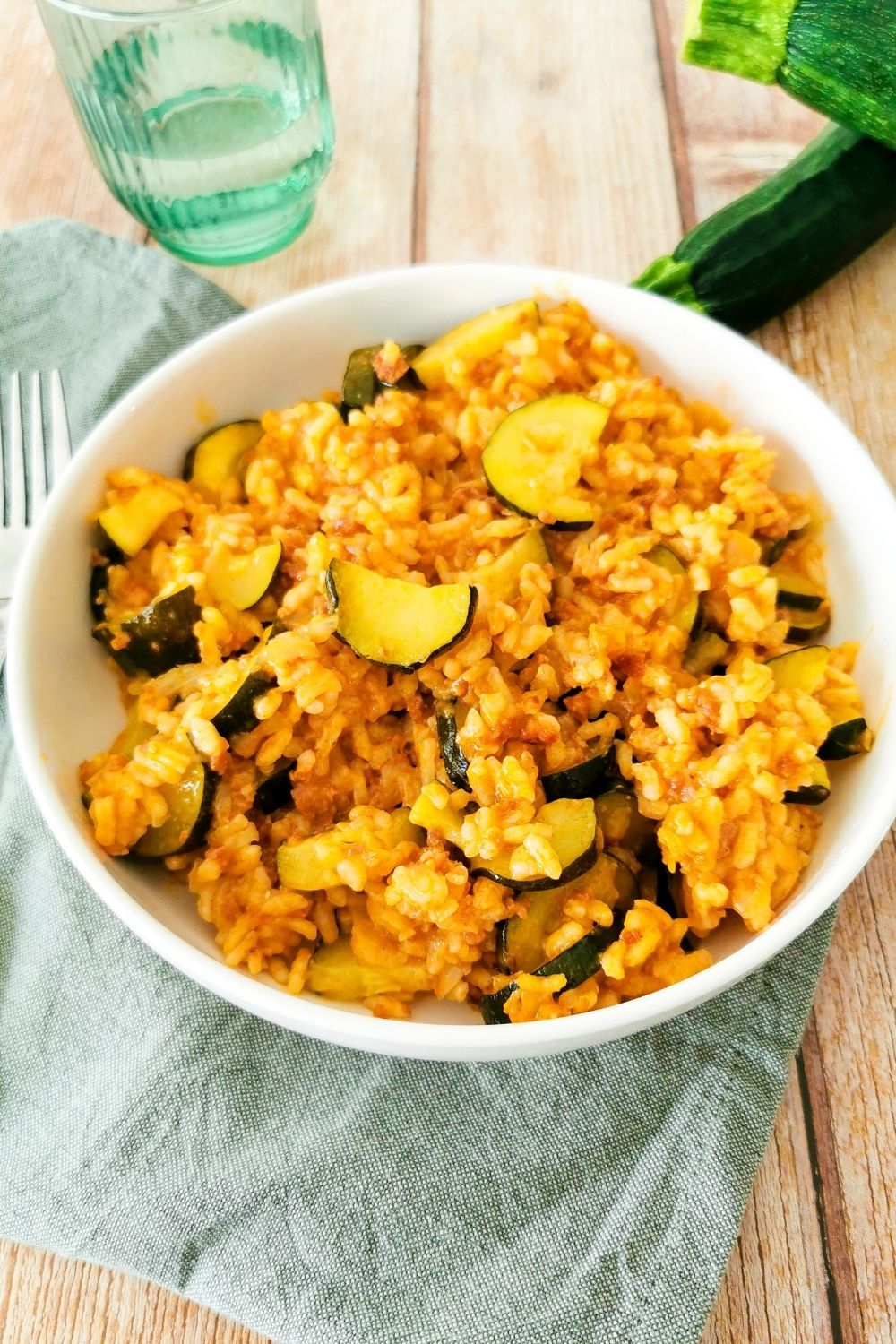 risotto aux courgettes et chorizo