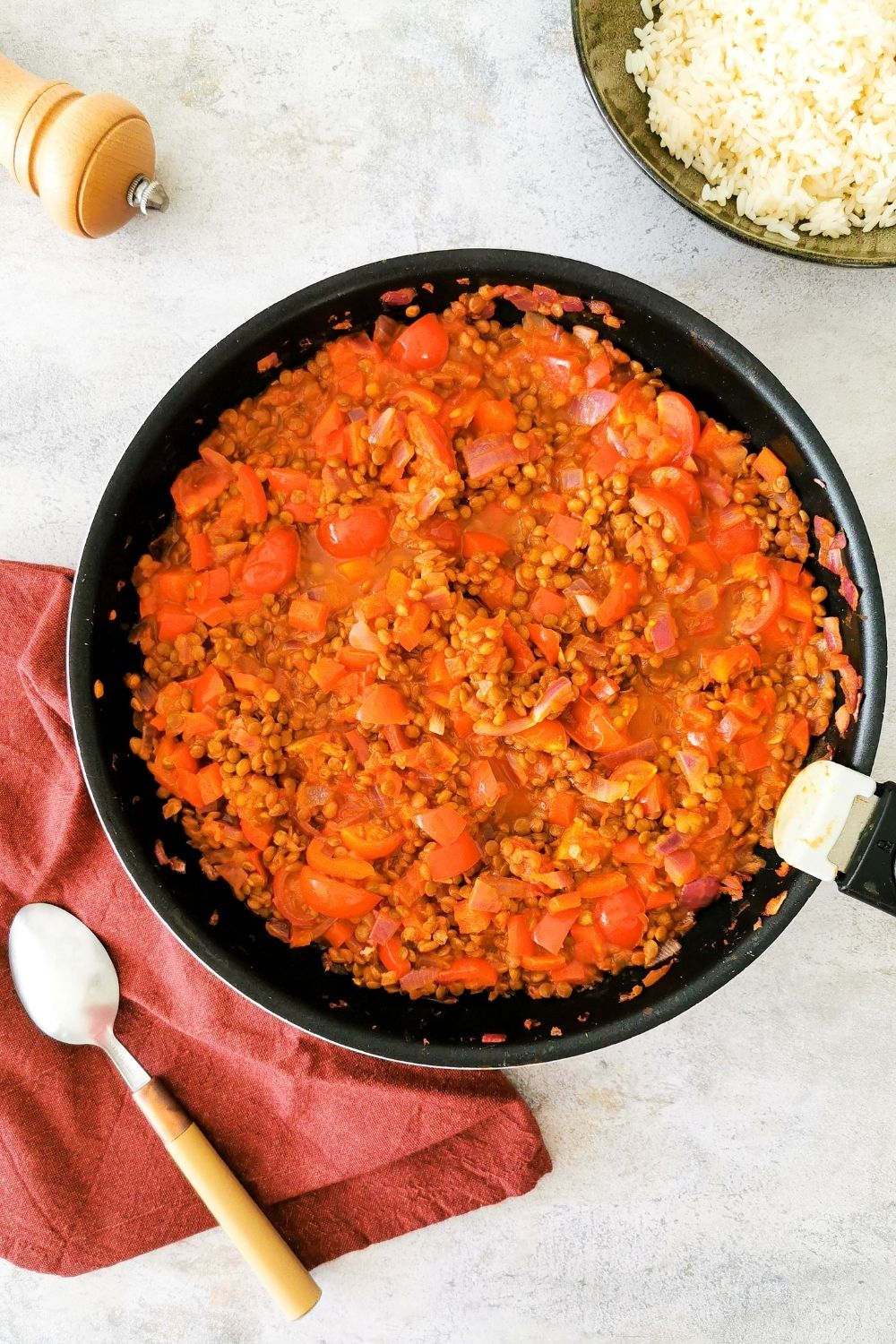 lentilles façon chili